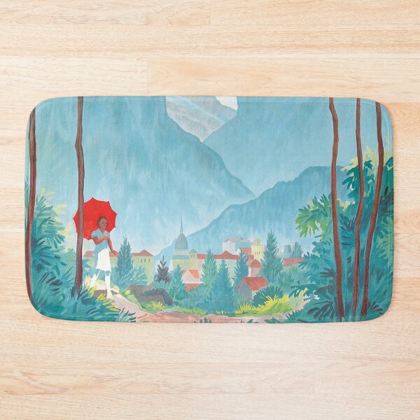 Item preview, Vintage Switzerland Poster Vintage Swiss Travel Art Interlaken designed and sold by cutesy.
