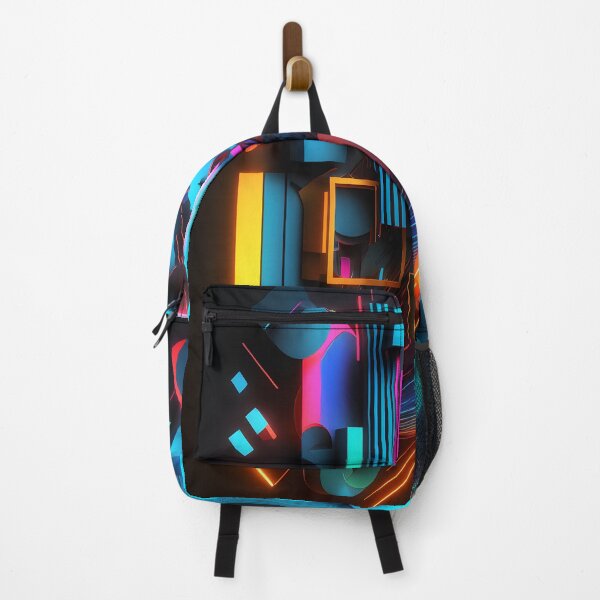 Item preview, abstract neon- geometric shapes designed and sold by R&B Art and design.