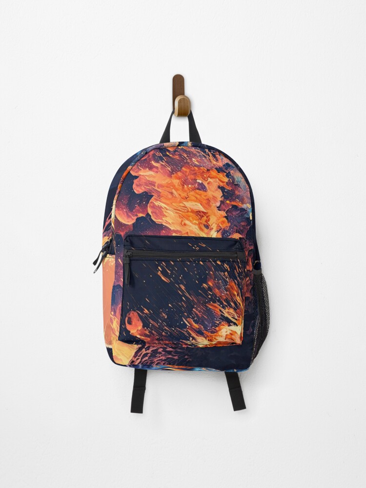 Thumbnail 1 of 3, Backpack, Reincarnated Magic Cat designed and sold by FireScreen.