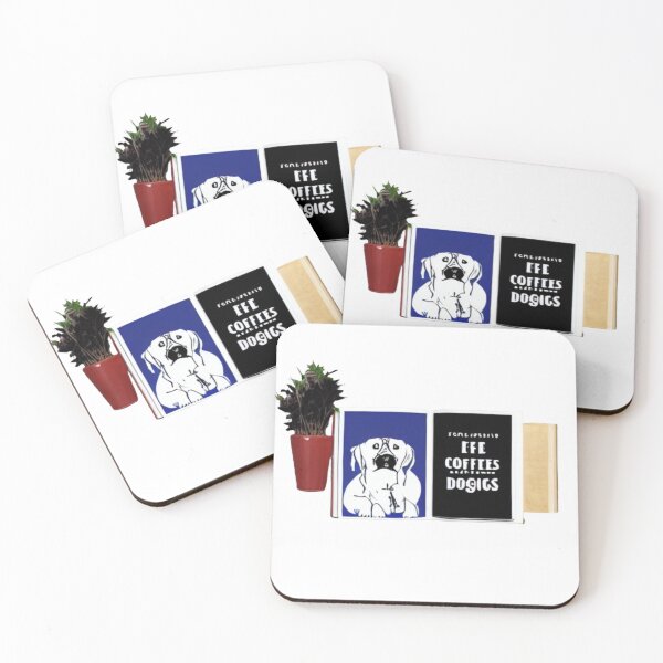 Item preview, books and coffee and dogs and social justice designed and sold by Coffread.