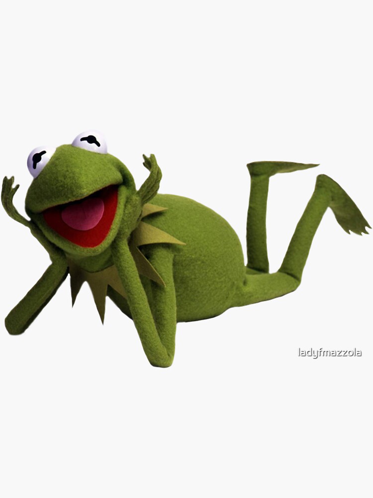 "Kermit the Frog Meme" Sticker by ladyfmazzola | Redbubble