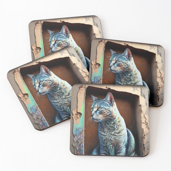 Artikelvorschau, Sensation Street Art G-M-Designs Katzen in Wandnische entworfen und verkauft von G-M-Designs.