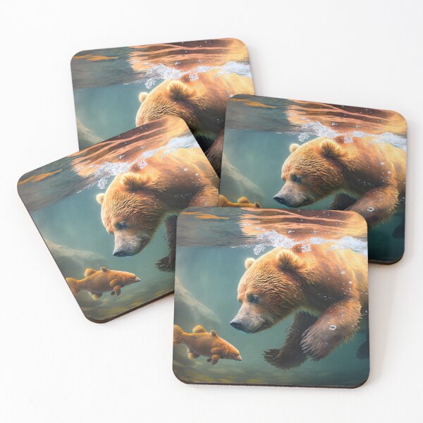 Item preview, Fishing Bear in the River designed and sold by FireScreen.