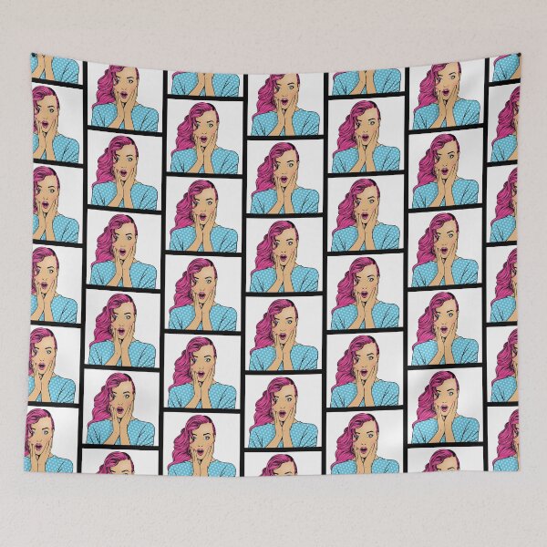 Item preview, Gasp! Shocked Woman designed and sold by KatsCanvas.