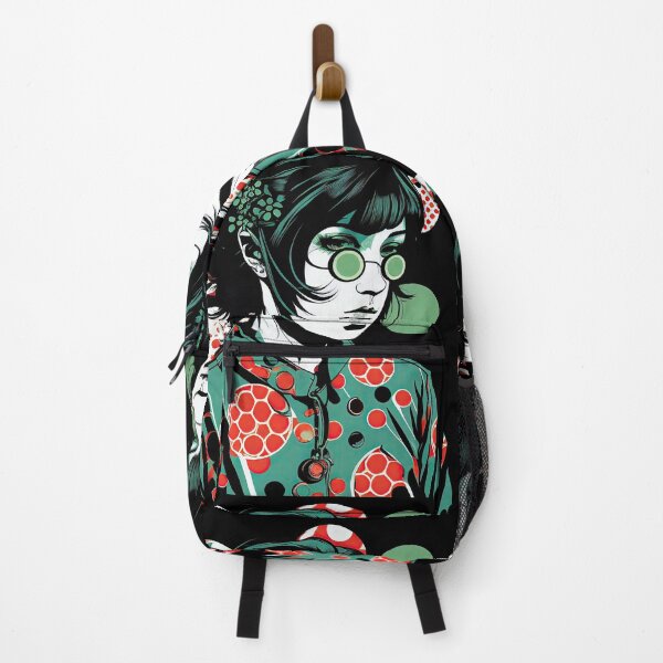 Item preview, Modern Japanese Woman Funky Round Glasses Anime Style designed and sold by TheTrendsDesk.