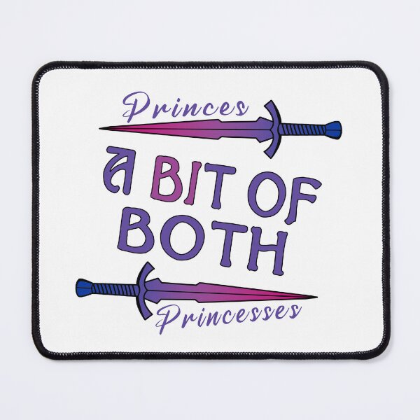 Item preview, Bisexual Trickster Stickerpack Princes and Princesses “A Bit of Both, Love is a Dagger & Love is Mischief” designed and sold by MinaMonsterMash.