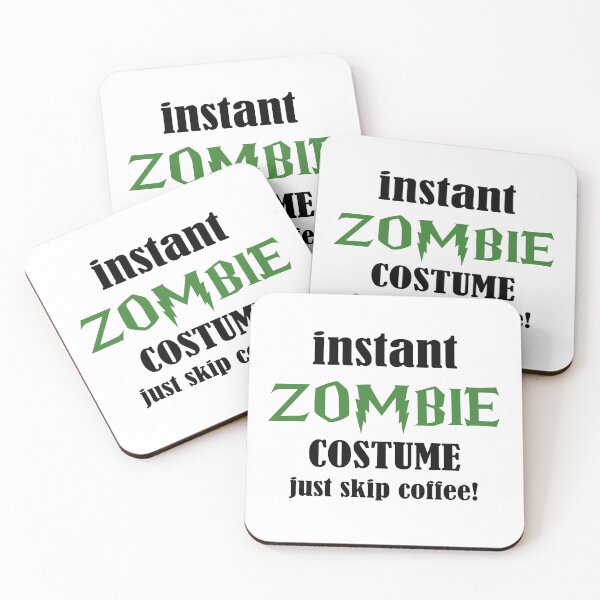 Item preview, Instant Zombie Costume, Just Skip Coffee! designed and sold by Moonfy.