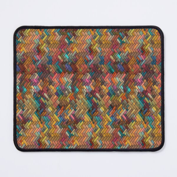 Item preview, Colorful double herringbone abstract pattern designed and sold by preston181.