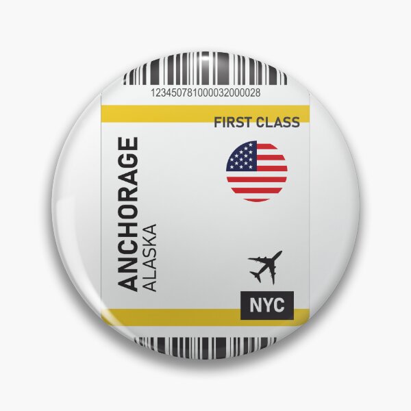 Item preview, anchorage plane ticket designed and sold by Mqyou.