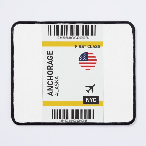 Item preview, anchorage plane ticket designed and sold by Mqyou.