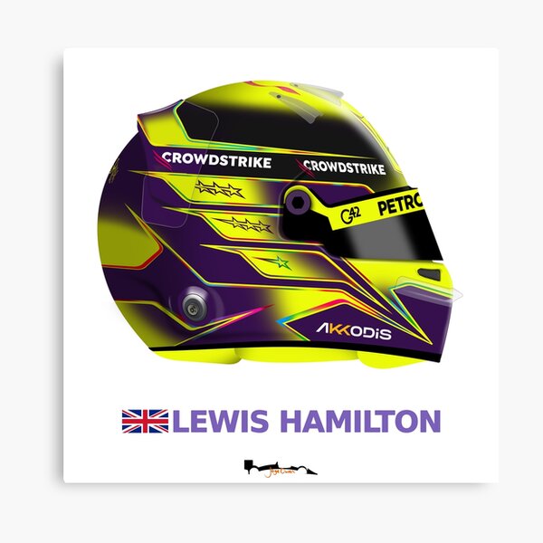 Lewis Hamilton Helmet 2023 - NO MONSTER LOGOS