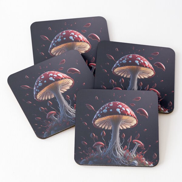 Aperçu de l'œuvre Mushroom #39 Part of the Mushroom Collection créée et vendue par Psychedelic Psychos.