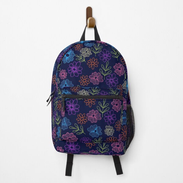 Item preview, Floral pattern on blue background  designed and sold by ashu-art-.