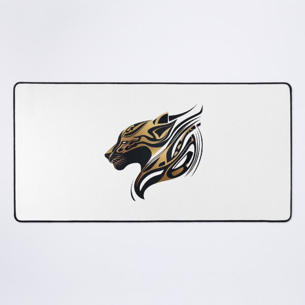 Item preview, Black and Gold Tribal Panther Icon designed and sold by ShadowAndSlate.