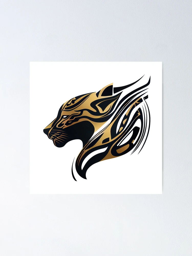 Angry Black Panther Tattoo Art Design. Muscular Black Jaguar Crawling With  Claws Design Element. Ferocious Wild Cat Vector Illustration. Royalty Free  SVG, Cliparts, Vectors, and Stock Illustration. Image 199311503.
