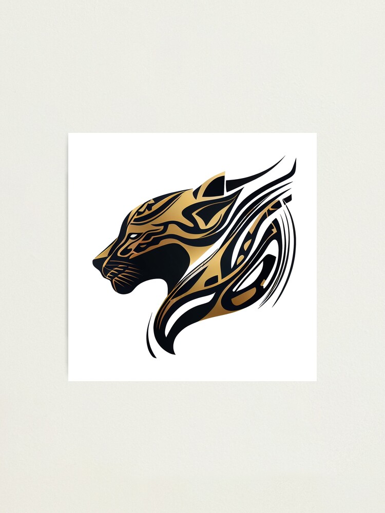 Premium Vector | Wild panther tattoo vector design