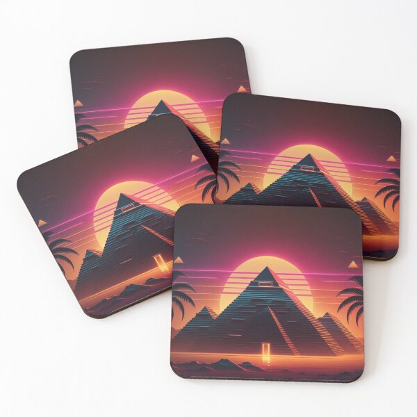 Item preview, Synthwave Pyramid designed and sold by Nightarcade.