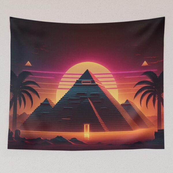 Item preview, Synthwave Pyramid designed and sold by Nightarcade.