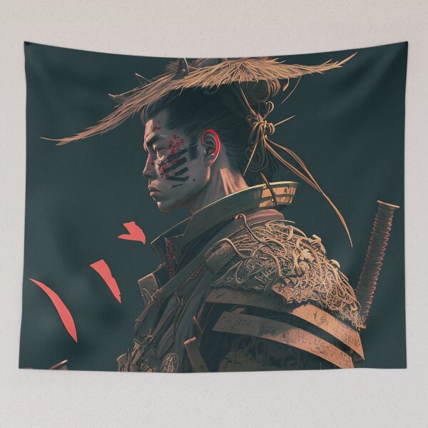 Aperçu de l'œuvre Samurai Warrior Art créée et vendue par elnixart.