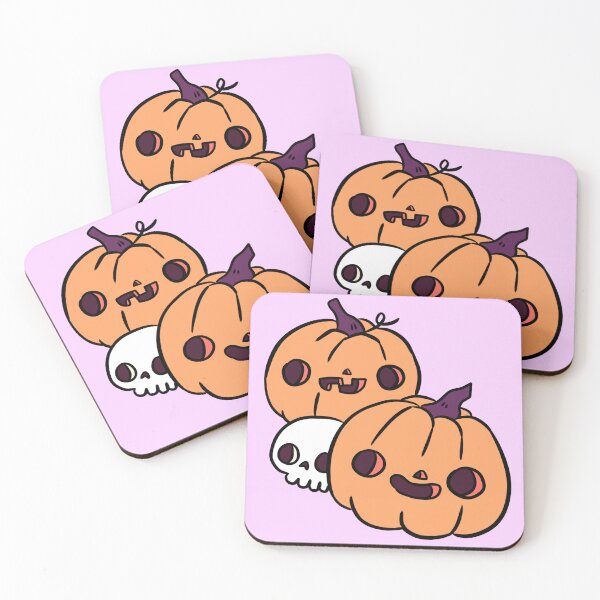 Item preview, Cute pumpkin friends with a skull  designed and sold by Yarafantasyart.