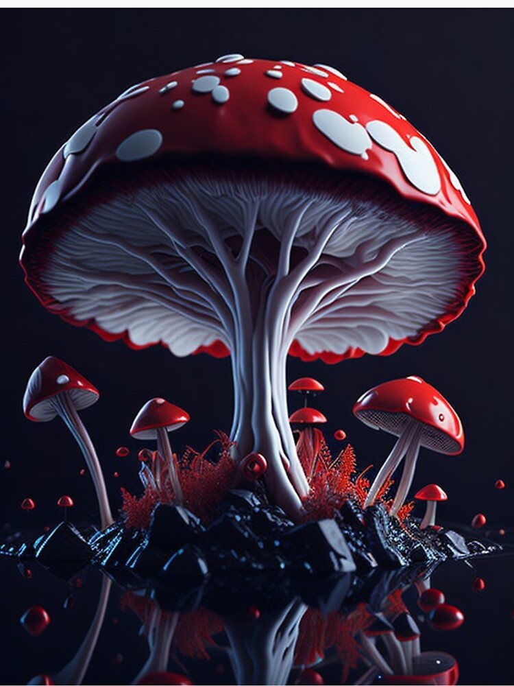 Thumbnail 7 of 7, Classic T-Shirt, Mushroom #44 Part of the Mushroom Collection designed and sold by PsychedelicPsyc.