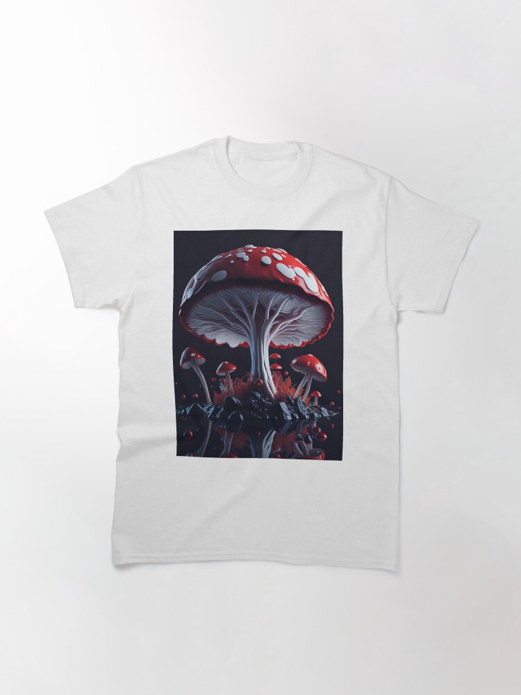 Thumbnail 3 of 7, Classic T-Shirt, Mushroom #44 Part of the Mushroom Collection designed and sold by PsychedelicPsyc.