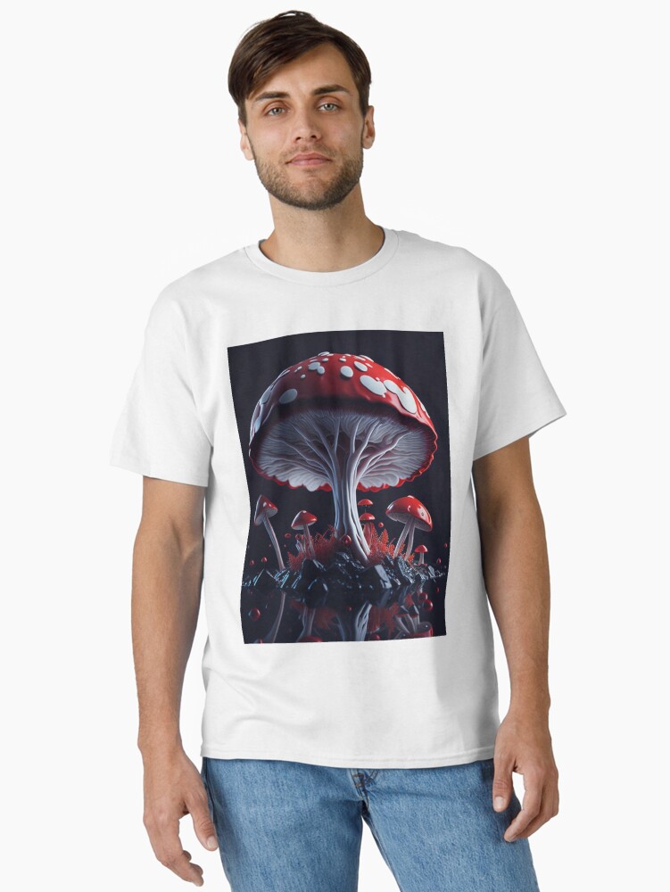 Thumbnail 1 of 7, Classic T-Shirt, Mushroom #44 Part of the Mushroom Collection designed and sold by PsychedelicPsyc.