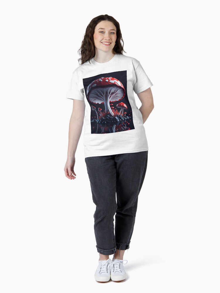 Thumbnail 4 of 7, Classic T-Shirt, Mushroom #44 Part of the Mushroom Collection designed and sold by PsychedelicPsyc.