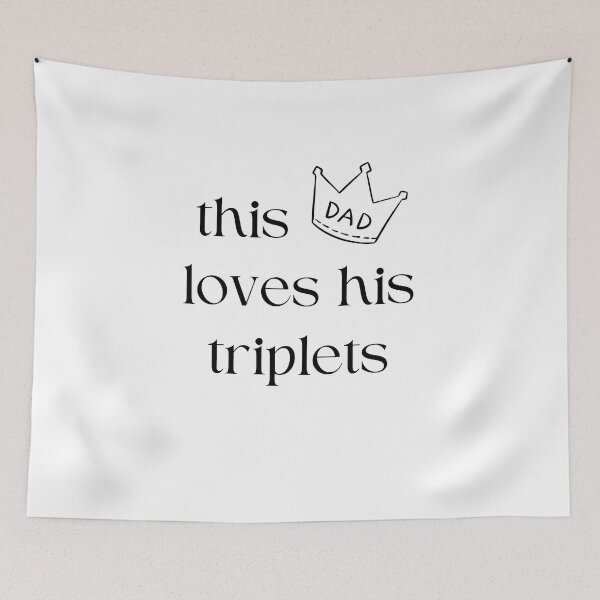 Item preview, This Dad Loves His Triplets designed and sold by zakariyae.