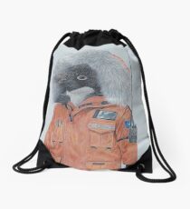 Antarctic Penguin Drawstring Bag