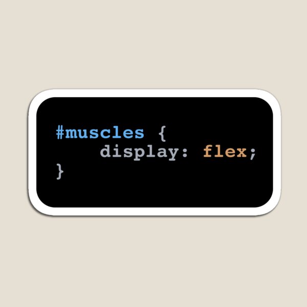 Item preview, Muscles Display Flex CSS designed and sold by debuggersociety.