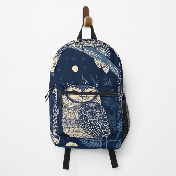 Item preview, Mystical Moonlit Forest Owl and Leaf Pattern designed and sold by lazarus93.