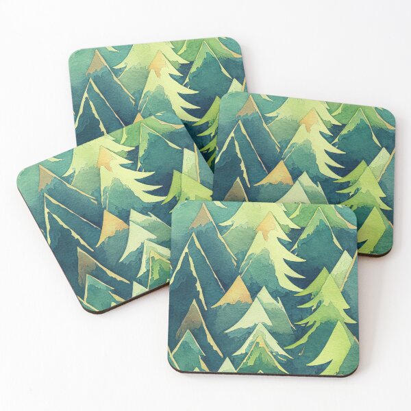 Item preview, Trees and Mountains - quiet peace designed and sold by Piotrek0001.