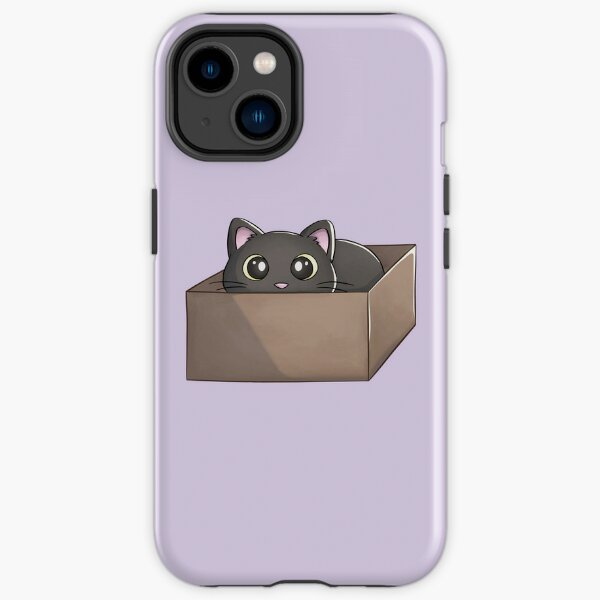 Black Cat In A Box iPhone Tough Case