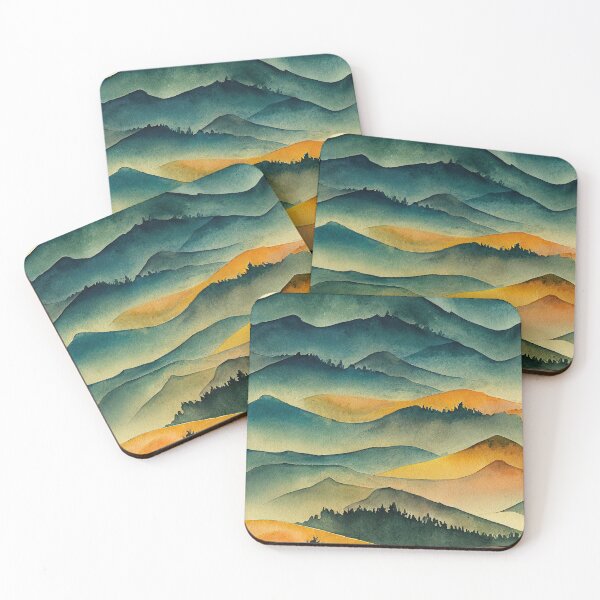 Item preview, Trees and Mountains - quiet peace designed and sold by Piotrek0001.