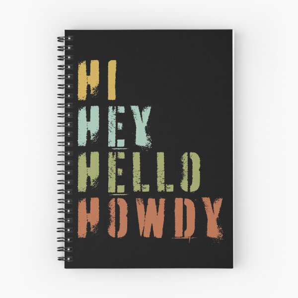 Item preview, Hi Hey Hello Howdy Grunge style  designed and sold by Mimielitas-Shop.