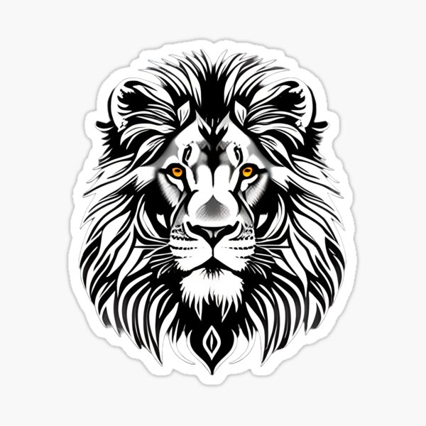lion tea Sticker