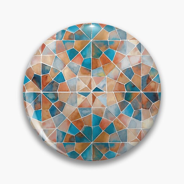 Item preview, Islamic Geometry in Watercolor designed and sold by GinColorist.