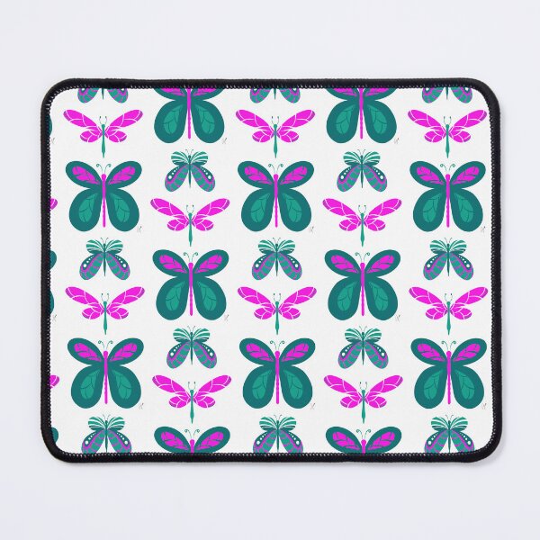 Item preview, Butterflies Pink Turquoise designed and sold by GinColorist.