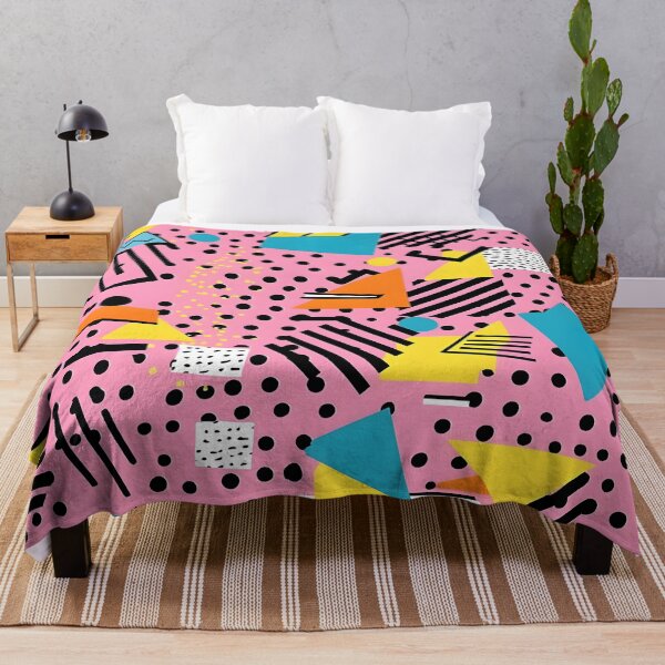 Item preview, Geometric Abstract Pattern in Pink, Black, Blue, and Yellow designed and sold by lazarus93.
