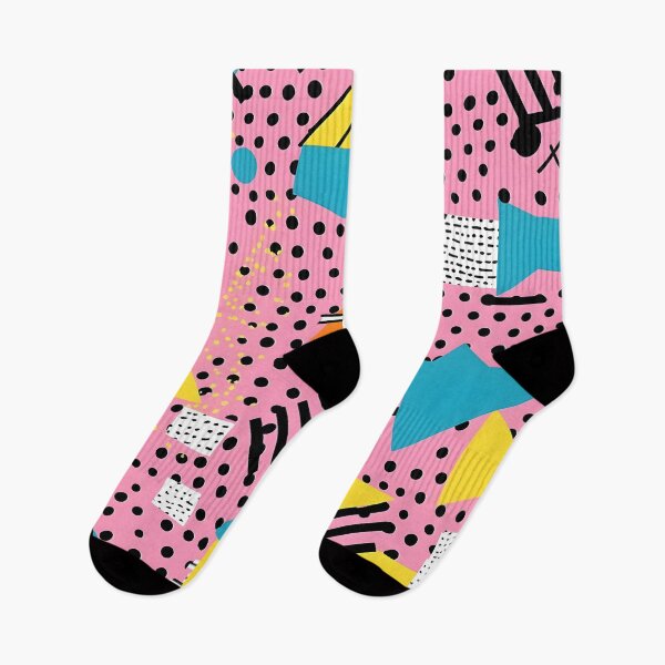 Item preview, Geometric Abstract Pattern in Pink, Black, Blue, and Yellow designed and sold by lazarus93.