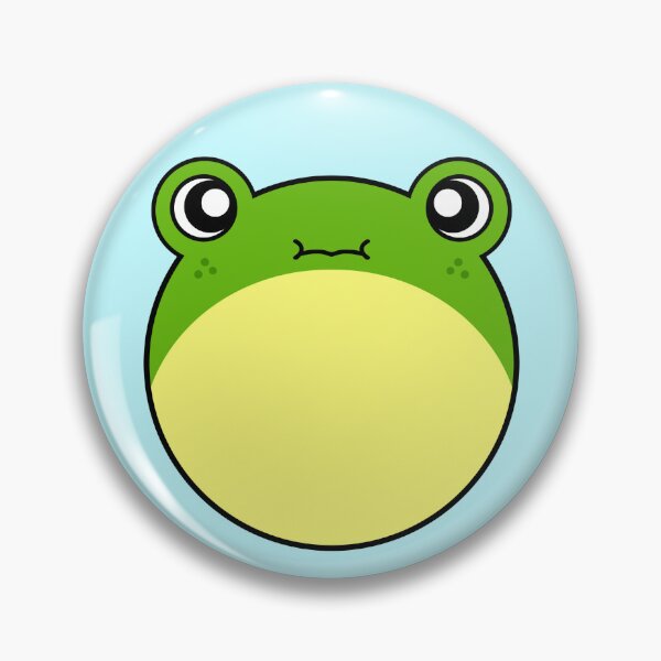 Item preview, Round Cartoon Frog designed and sold by JaxNaBox.