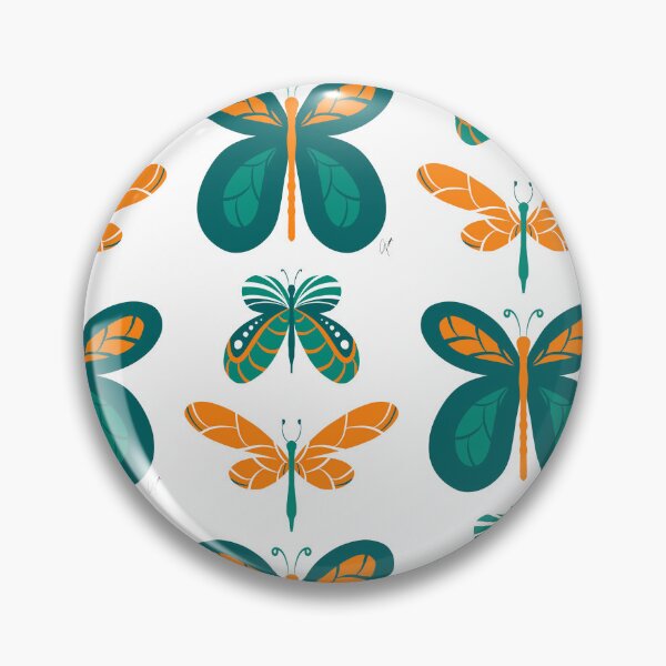 Item preview, Butterflies Orange & Green designed and sold by GinColorist.