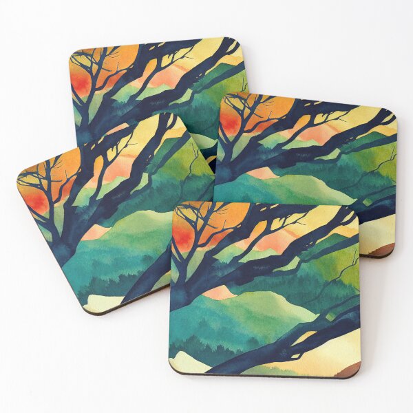 Item preview, Trees and Mountains - quiet peace designed and sold by Piotrek0001.