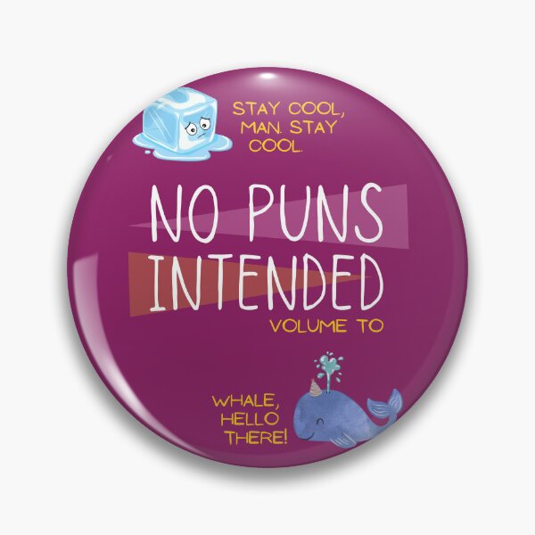 Item preview, No Puns Intended Volume To Pun Book Notebook Parody #2 designed and sold by MillennialMemer.