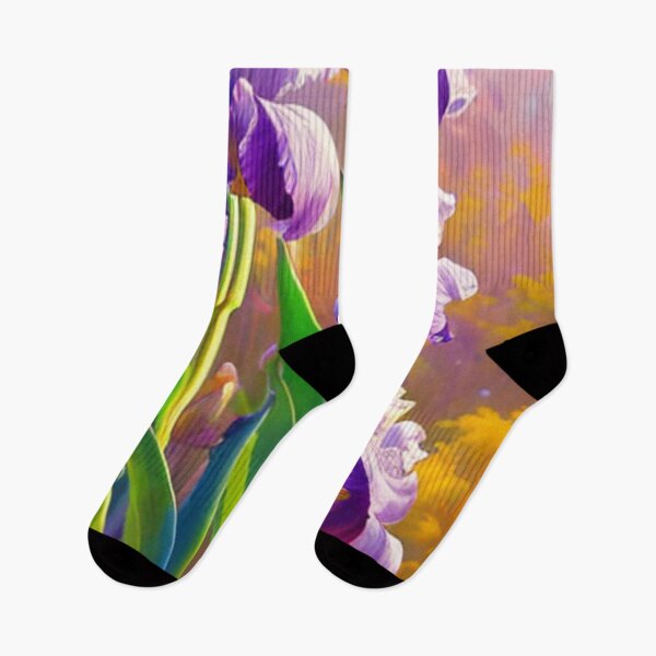 Item preview,  Irises Painting - Visual Art Form designed and sold by HOMEDESIGNPRINT.