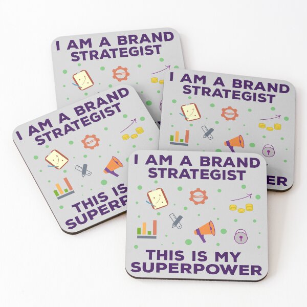 Item preview, I am a brand strategist this is my superpower, dark text, funny superpower lovers, job, humor, joke, meme, superhero worker designed and sold by SGS-.
