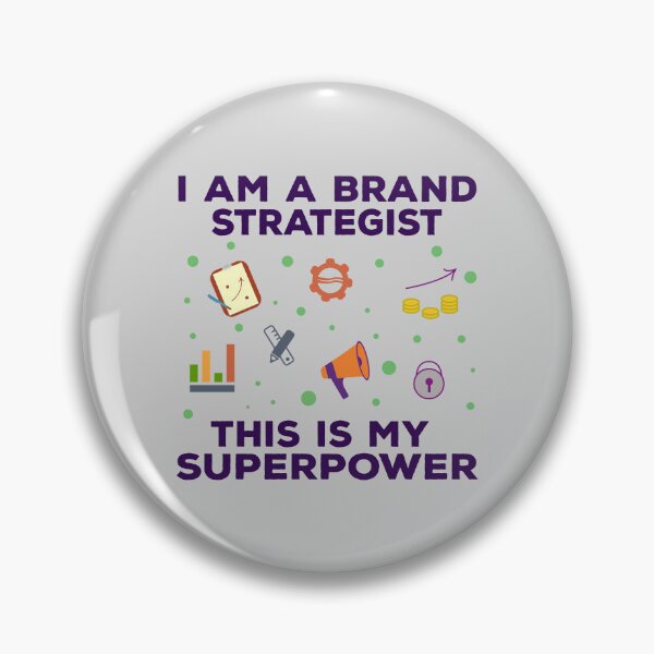 Item preview, I am a brand strategist this is my superpower, dark text, funny superpower lovers, job, humor, joke, meme, superhero worker designed and sold by SGS-.