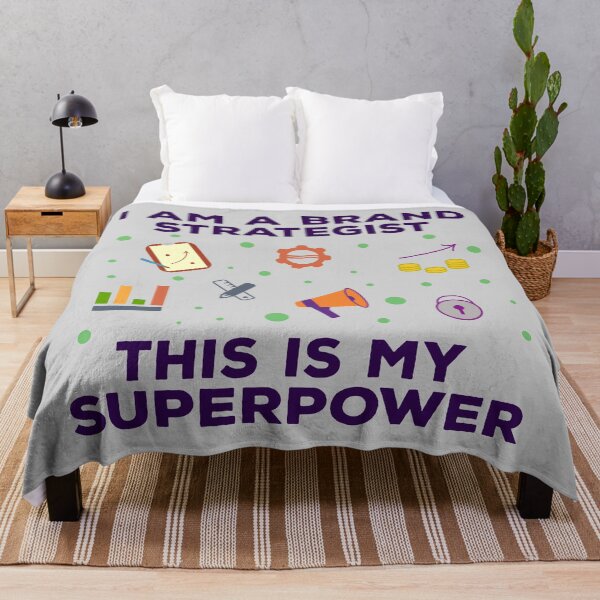 Item preview, I am a brand strategist this is my superpower, dark text, funny superpower lovers, job, humor, joke, meme, superhero worker designed and sold by SGS-.