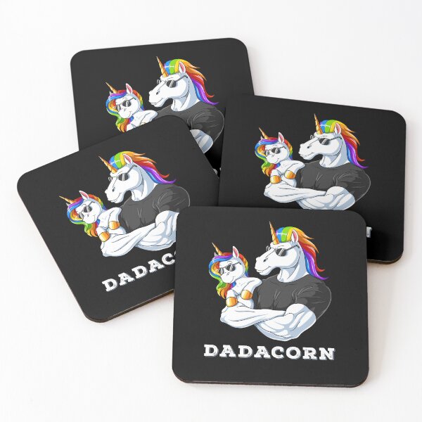 Item preview, Dadacorn Unicorn Dad and Baby Girl Birthday Princess Father's Day Daughter designed and sold by wings-of-rage.